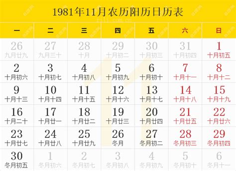 1981 農曆|1981年農曆日期表，1981年日期農曆，1981年陰曆日曆日期，198…